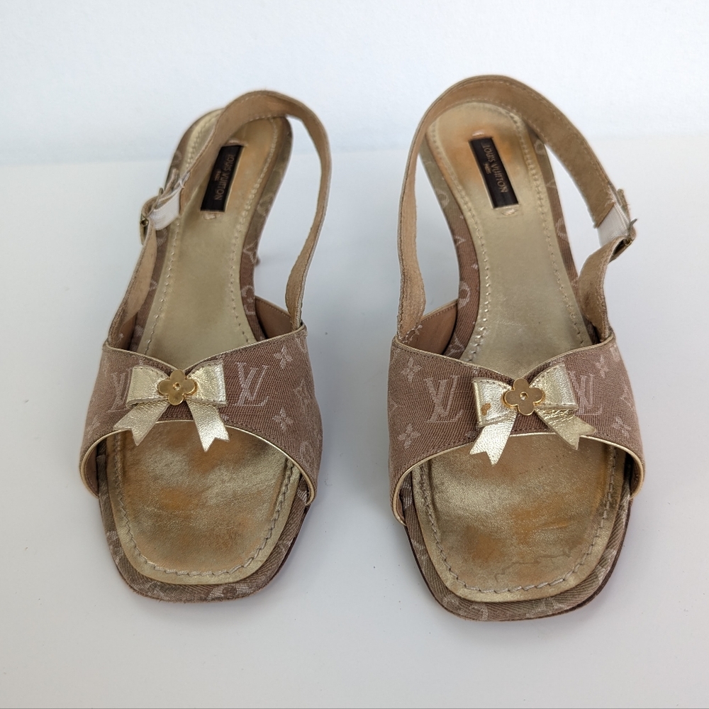 LOUIS VUITTON MONOGRAM WOMEN'S HEELS SANDALS